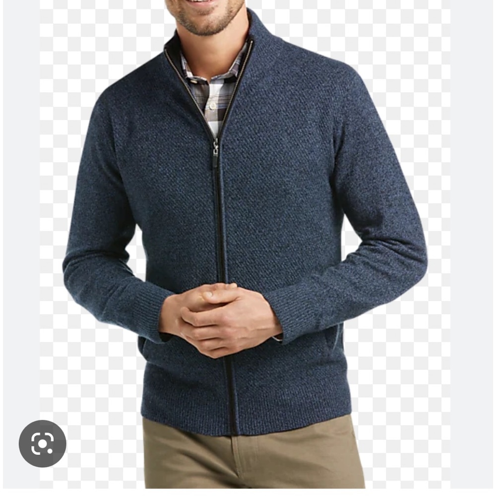 Joseph Abboud wool Zippered Cardigan Sweater NWT